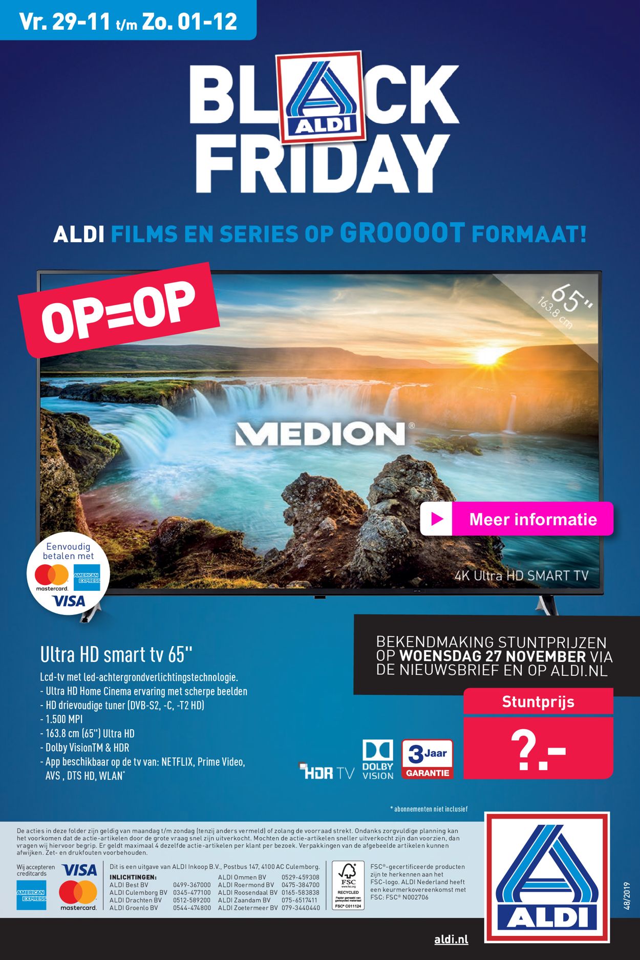 Catalogus van Aldi - Black Friday Ad 2019 van 25.11.2019