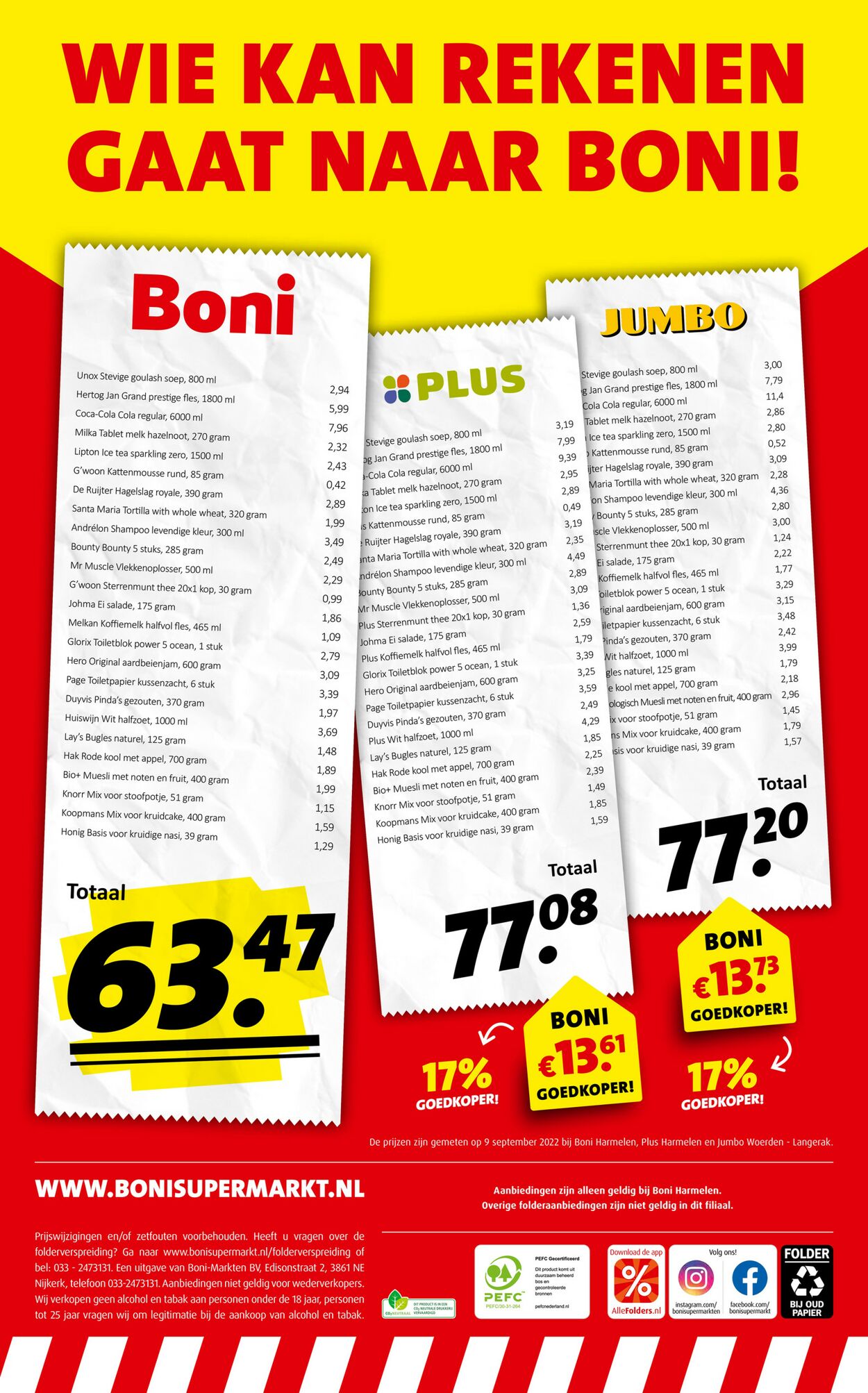 Catalogus van Boni van 28.09.2022