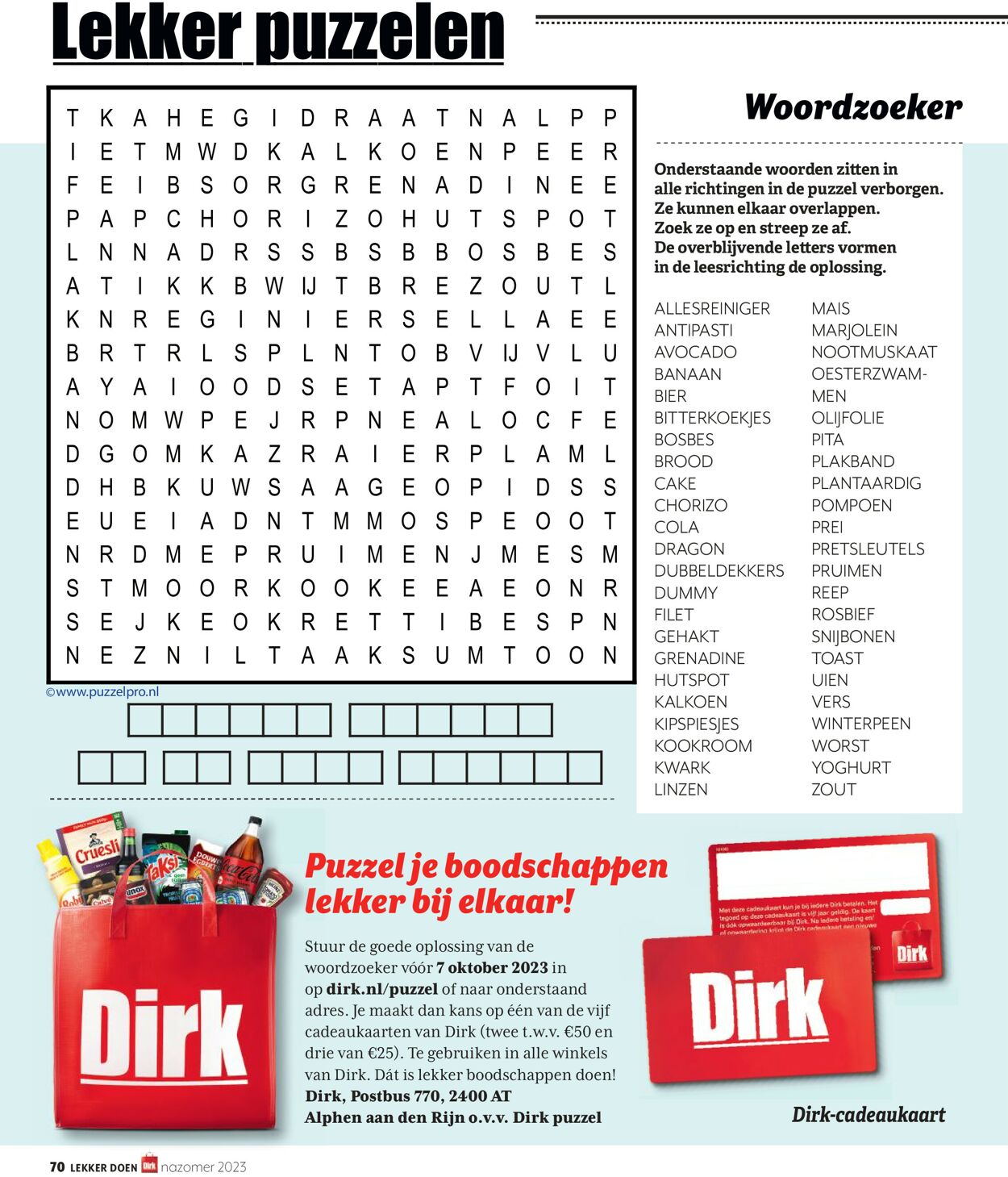 Catalogus van Dirk van 01.09.2023