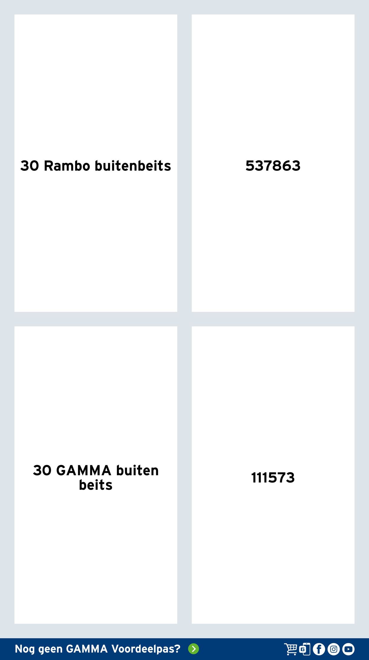 Catalogus van Gamma van 04.03.2024