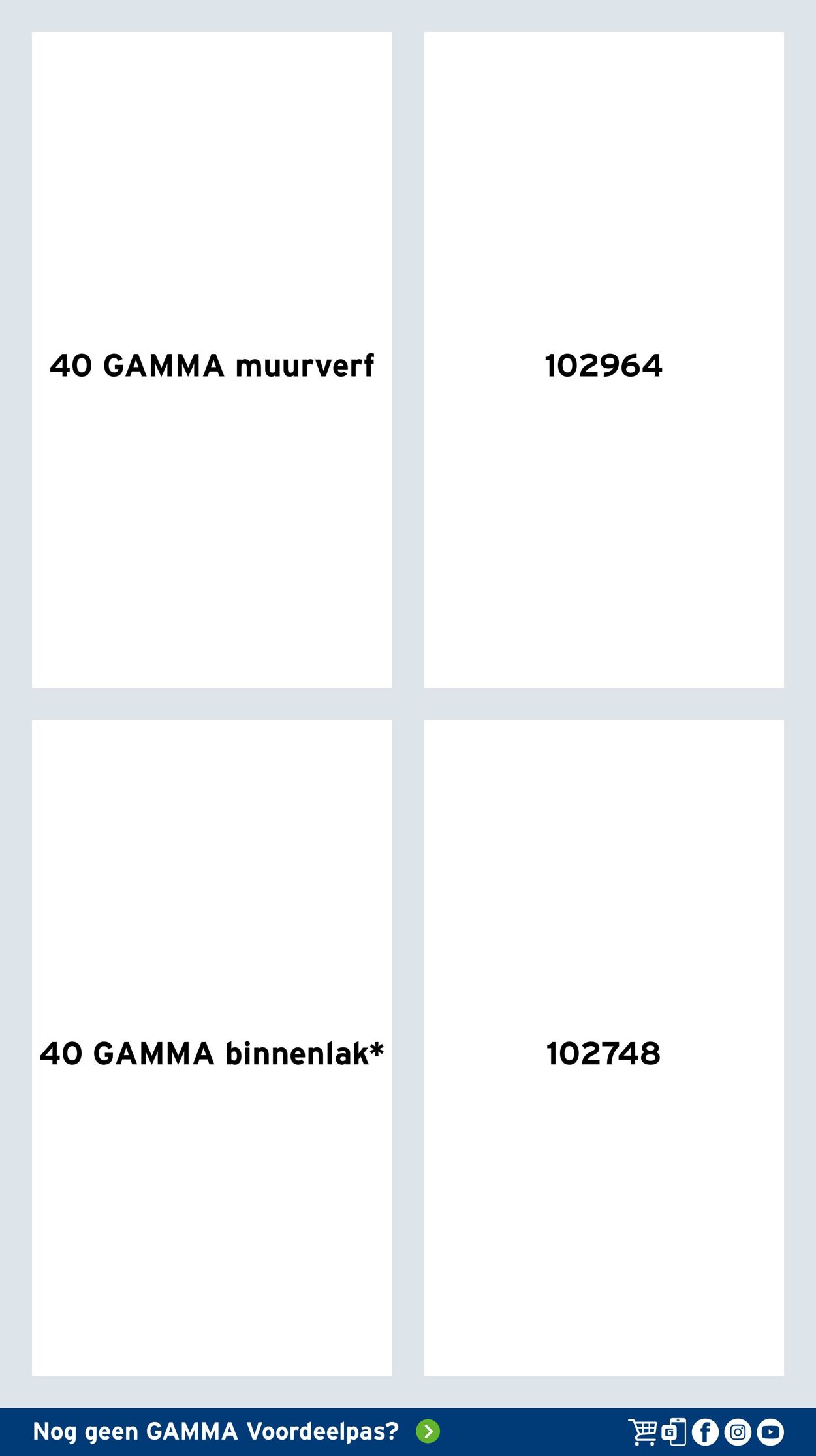 Catalogus van Gamma van 04.03.2024