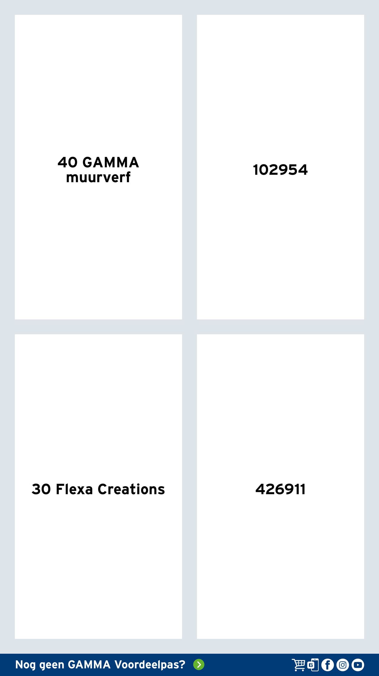Catalogus van Gamma van 15.04.2024