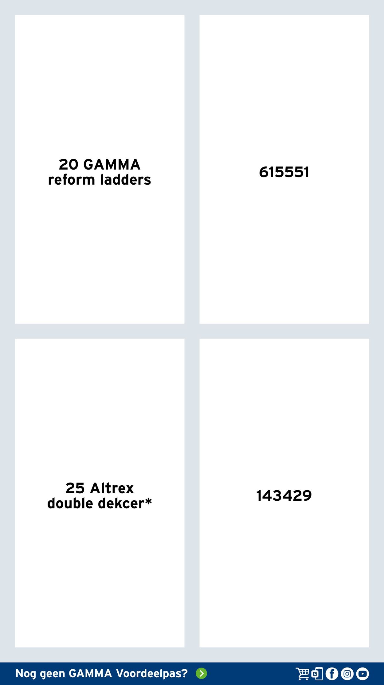 Catalogus van Gamma van 29.04.2024