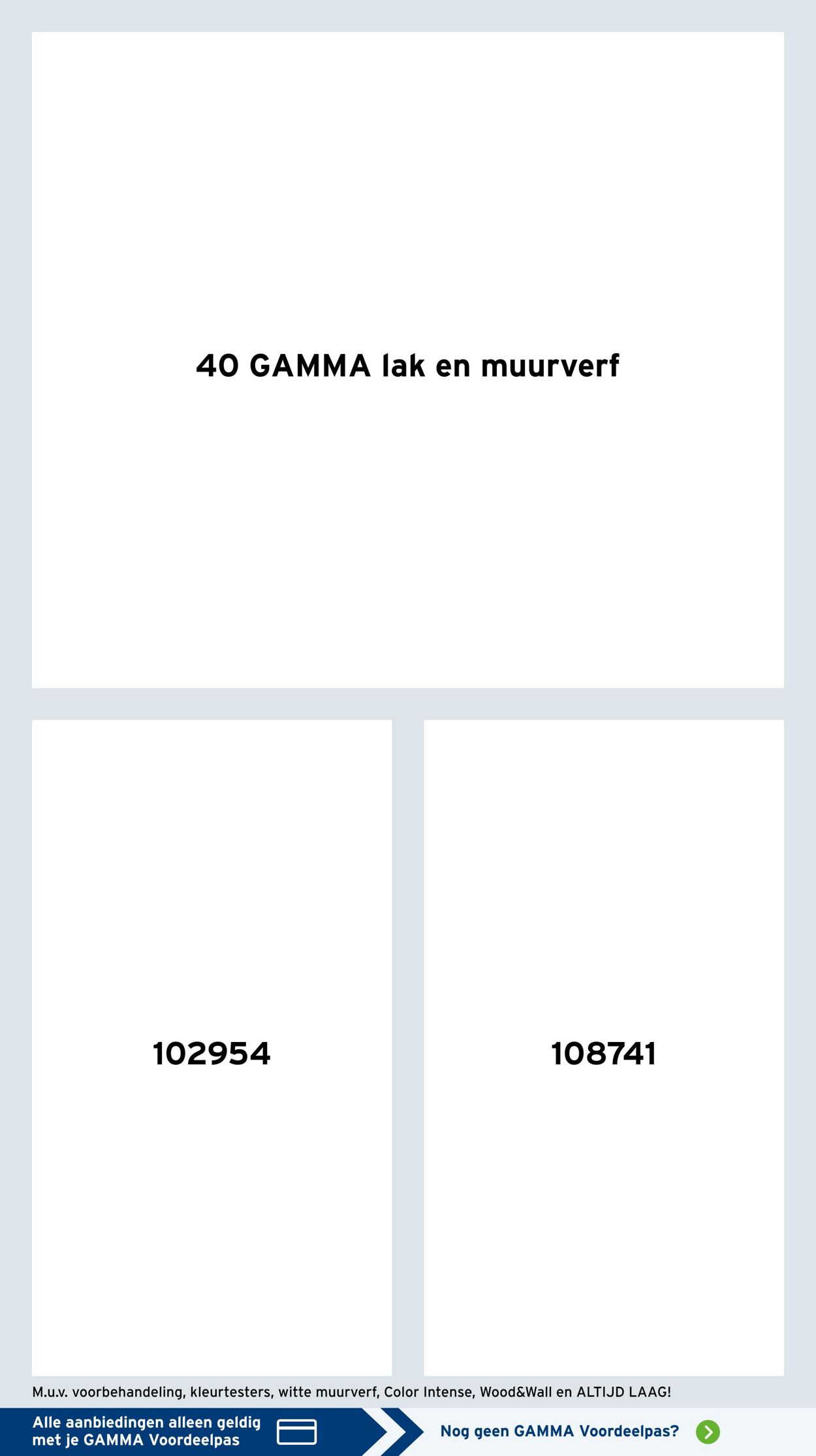 Catalogus van Gamma van 06.05.2024
