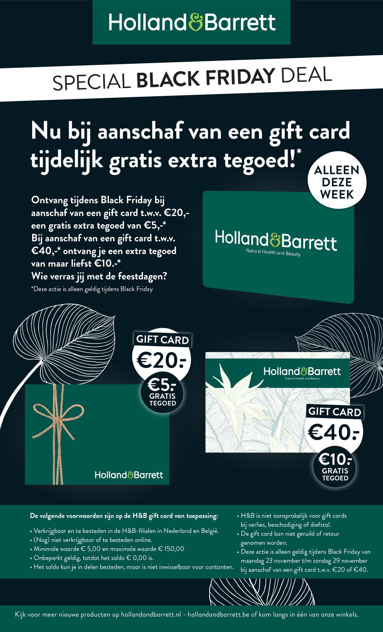 Catalogus van Holland & Barrett - Black Friday 2020 van 23.11.2020