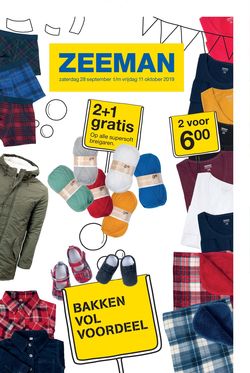 Catalogus van Zeeman van 28.09.2019